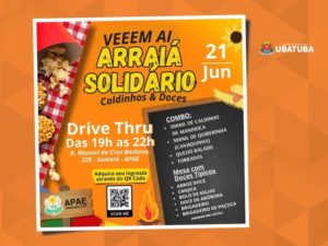 Apae prepara Arraiá Solidário Drive-Thru nesta sexta-feira