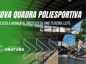 Construção da quadra poliesportiva na escola Silvino está em fase final