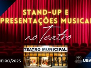 Stand-up e apresentações musicais estão na agenda do Teatro em janeiro