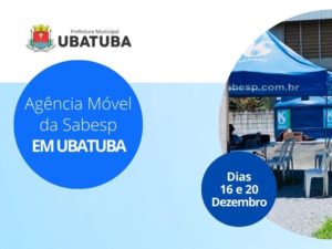 Agência Móvel da Sabesp realizará atendimentos em Ubatuba na próxima semana