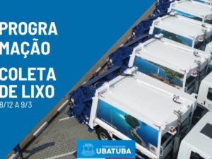 Coleta de lixo: Cronograma para temporada começa nesta quarta-feira, 18