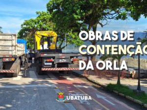 Obras de contenção de trecho da orla do Itaguá são retomadas