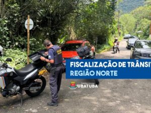 Ubatuba realiza fiscalização de trânsito na região Norte