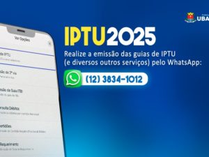 Ubatuba oferece serviços de Emissão de Guias de IPTU pelo WhatsApp