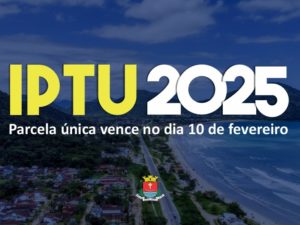 Prefeitura alerta para prazo final de pagamento de IPTU em cota única